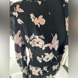 Cinq a Sept blazer, black with flowers